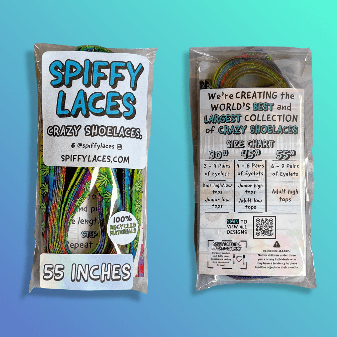 Weed Tie-dye Shoelaces