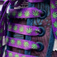 Weed Shoelaces Purple